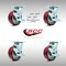 Service Caster 5 Inch SS Poly on Aluminum Caster Set with Roller Bearings and Brake/Swivel Lock SCC-SS30S520-PAR-TLB-BSL-4 - alternate 5